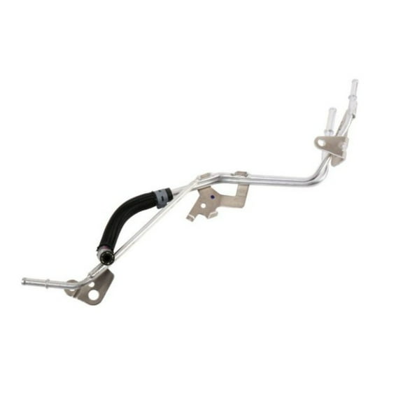 KarParts360 For Chevy Silverado 3500/2500 HD 2017 2018 2019 Radiator Surge Tank Inlet Hose | Black Silver | 0.24 In. End 1 Inside Diameter | 0.21 In. End 2 Inside Diameter | Replacement For 84291974