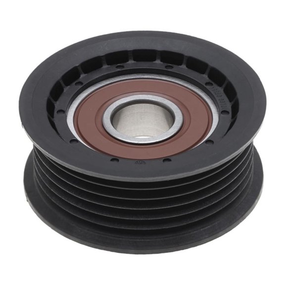 Genuine AC Delco For Dodge Challenger 2009-2023 Idler Pulley Driver Side, Lower and Upper | Thermoplastic | Black | V-Ribbed Grooved | 1.04 Inches Pulley Width | Replacement For 89056015