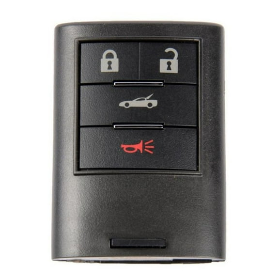 KarParts360 For Chevy Corvette 2008 09 10 11 12 2013 Keyless Entry Remote Key Fob | Black | 4 Button | Replacement For 25926479