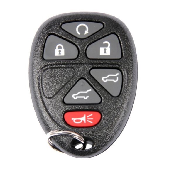 KarParts360 For GMC Yukon XL 1500/Yukon 2007-2014 Keyless Entry Transmitter | Black | 6 Button | Replacement For 22951510