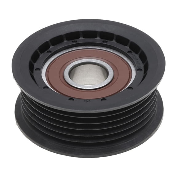 Genuine AC Delco For Jeep Gladiator 2020 2021 2022 2023 Idler Pulley Driver Side, Lower and Upper | Thermoplastic | Black | V-Ribbed Grooved | 1.04 Inches Pulley Width | Replacement For 89056015