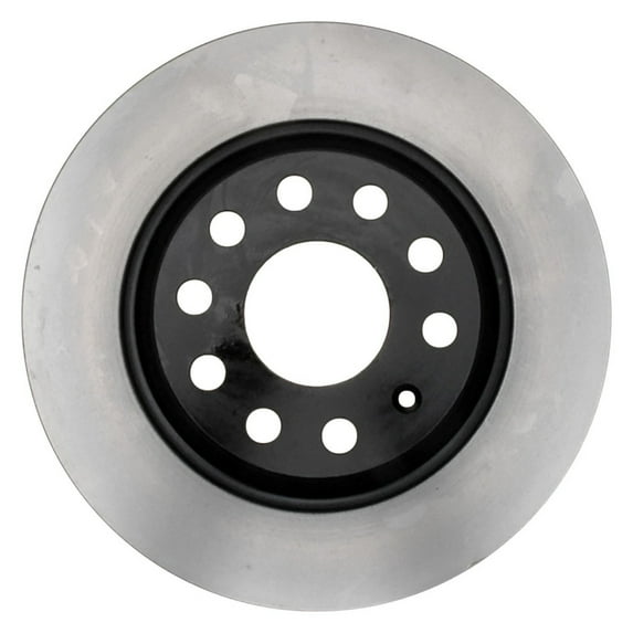 KarParts360 For Audi Q3 2015 Brake Rotor Rear | Cast Iron | Coated Finish | 1-Piece Construction | Height: 48.26 Millimeter / 1.9 Inches | Silver Series | Solid | 19327927
