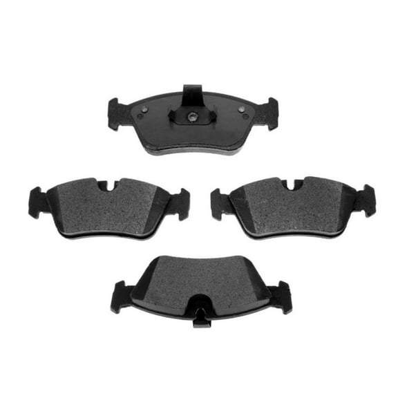 KarParts360 For BMW 325xi 2001 02 03 04 2005 Disc Brake Pads Front | Silver Series | Semi-Metallic | Included Shims Option
