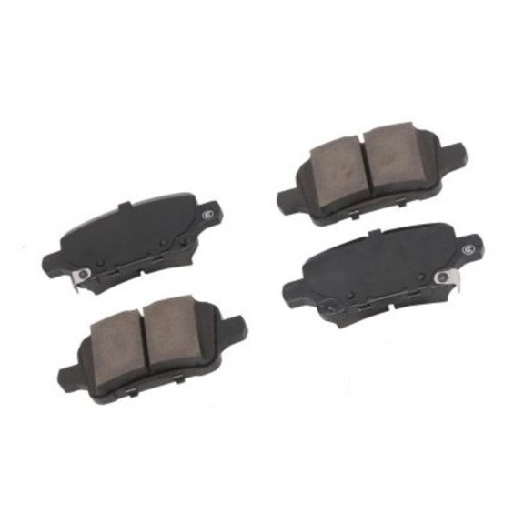 KarParts360 For Buick LaCrosse 2017 2018 2019 Disc Brake Pad Set Rear | Steel Backing | 4 Pad | 10 Millimeters / 0.394 Inches Friction Material Thickness Outer Pad | Slotted | For