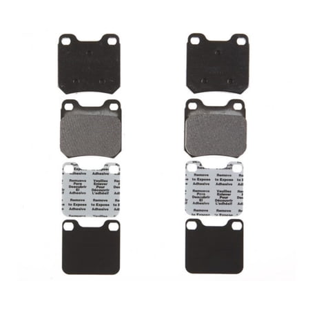 KarParts360 For Cadillac Catera 1997 98 99 00 2001 Disc Brake Pads Rear | Semi-Metallic | Bonded Method | With Shims Option | 0.66 Inches Inner Pad Thickness