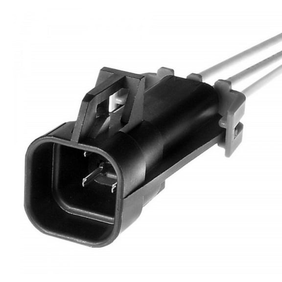 KarParts360 For Cadillac DTS 2006 07 08 09 10 2011 Multi-Purpose Pigtail | Black | Square Shape | Male Terminal Gender | 4 Terminals | Blade Pin Terminal | Female Gender