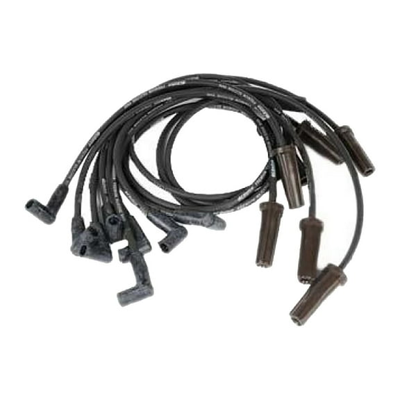 KarParts360 For Cadillac DeVille 1990 91 92 93 94 1995 Spark Plug Wire | Set | High Temp Silicone Spark Plug Boot | 8 Millimeters Outside Diameter | Black Insulation