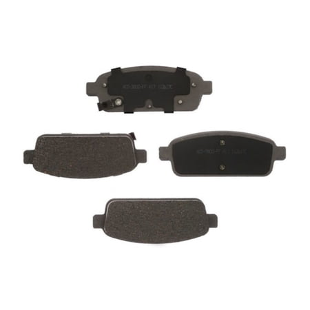 KarParts360 For Cadillac ELR 2014 2015 2016 Disc Brake Pads Rear | Excluded Slotted | Friction Material Thickness Outer Pad: 0.394 Inches / 10.01 Millimeter | Steel Backing | 19386949