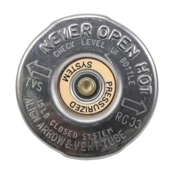 KarParts360 For Cadillac Eldorado 1993 94 95 96 97 1998 Radiator Cap | Stainless Steel | 15 Maximum Pressure | 0.96 inches / 24.3 millimeters Cap Depth | Round Shape