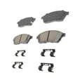 thumbnail image 1 of KarParts360 For Cadillac SRX 2010-2016 Disc Brake Pad Set Front Ceramic | With Mechanical Wear Sensor | With Shims Option | With Clips Option | Bonded Attachment Method, 1 of 4
