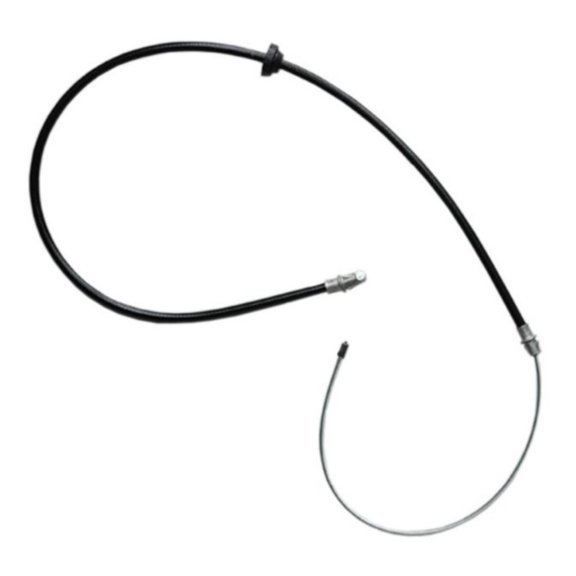 KarParts360 For Chevy Astro 1996-2005 Parking Brake Cable Front | Steel | Black | EPDM Rubber Jacket | Fixed Wire Stop End 1 | With Mounting Bracket