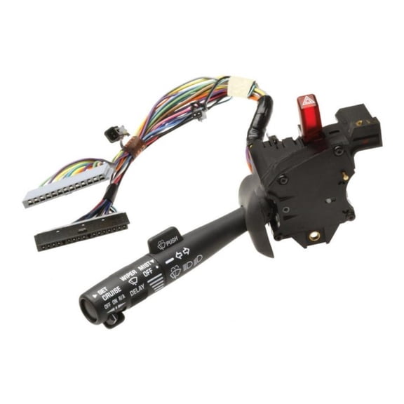 KarParts360 For Chevy Astro 2000 2001 2002 2003 Turn Signal, Headlight Dimmer, Windshield Wiper And Washer Switch | 32 Terminal | 4 Connector | Multi Function Switch | Lever Included | 26102157