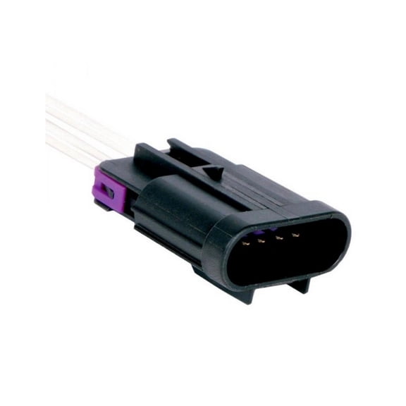 KarParts360 For Chevy Avalanche 2007 08 09 10 11 2012 Light Harness Connector Rear | Black | Oval | Female Gender | Male Terminal | 5 Pieces Terminal