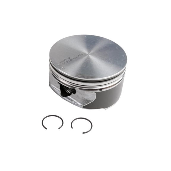 KarParts360 For Chevy Camaro 2010 11 12 13 14 2015 Engine Piston | Aluminum Alloy | Flat Piston Head | 1.504inches / 38.2millimeters Skirt Length | 2.574inches / 65.37millimeters Piston Pin Length