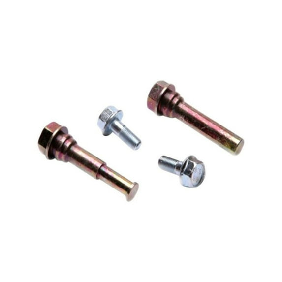 KarParts360 For Chevy City Express 2015 2016 Disc Brake Caliper Bolts | Front | Cadmium/Silver | Made Of Steel | 9.0 Millimeters/0.3543 Inches Thread Diameter