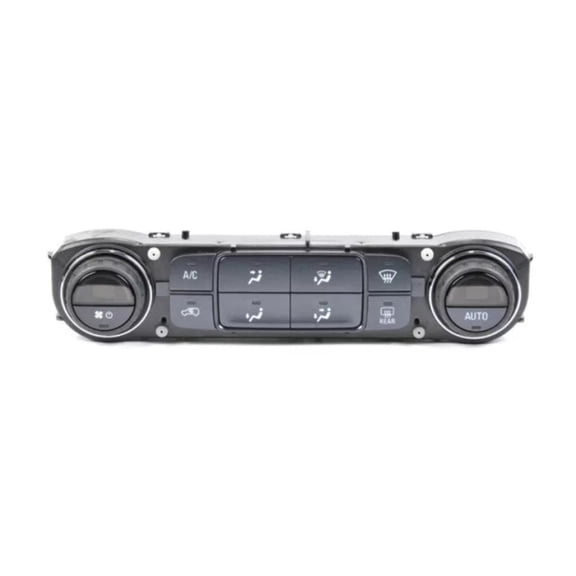 KarParts360 For Chevy Colorado 2015-2022 HVAC Control Panel | Chrome | Black Carbon | Snap-In | Male Terminal | Female Connector | Electronic Activation