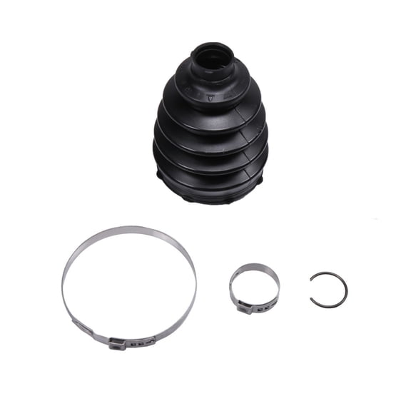 KarParts360 For Chevy Corvette 2014 15 16 17 18 2019 Constant Velocity Boot Kit | Rear | Outer | Black | Rubber | 1.16 inches Shaft End Inside Diameter | 4 Rib | With Clamps and Ring | Solid Type