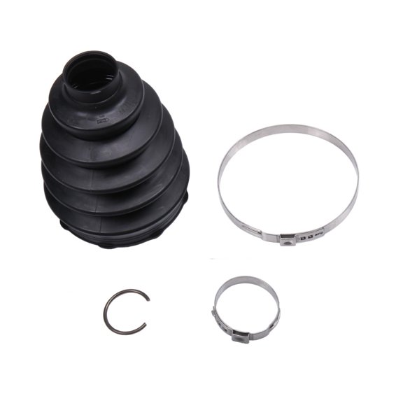 KarParts360 For Chevy Corvette 2014 15 16 17 18 2019 Constant Velocity Boot Kit | Rear | Outer | Black | Rubber | 5 Rib | 1.38 inches Shaft End Inside Diameter | With Clamps and Ring | Solid Type