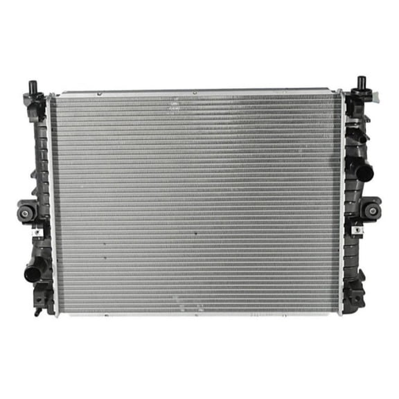 KarParts360 For Chevy Corvette 2014 15 16 17 18 2019 Radiator | Plastic Tank Material | Cross Flow Type | 21.54 Inches/547 Millimeters Core Width
