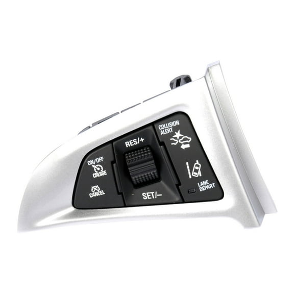 KarParts360 For Chevy Equinox 2012 13 14 15 16 2017 Cruise Control Switch | Jet Black And Ice Blue | 7 Male Pin Terminals | Female Rectangular-Shaped Connector