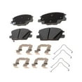 thumbnail image 1 of KarParts360 For Chevy Equinox 2018 2019 2020 Disc Brake Pad Set | Front | With Pad Wear Sensor | Ceramic Friction Material | Slotted | With Pad Shims, 1 of 4