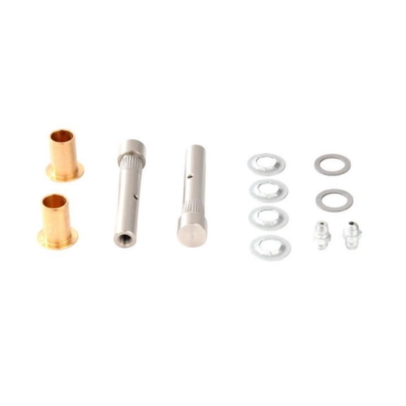 KarParts360 For Chevy Express 2500/3500 1996-2014 Door Hinge Pin Kit | Rear | Natural | Steel | 0.835 inches Bushing Length | With Upper and Lower Pins/Bushings/Washers/Grease Fittings