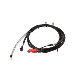 KarParts360 For Chevy Express 4500 2009 Battery Cable | Copper Conductor | Black | Stranded Conductor | Positive Polarity | Threaded End 1 Terminal | Red Insulation