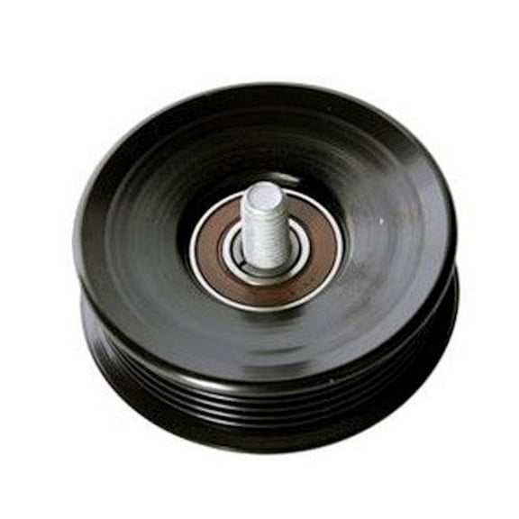 KarParts360 For Chevy Express 4500/Cargo 2009-2017 Drive Belt Idler Pulley | Steel | Black | 6 Groove | 3.8 Inches Outside Diameter | 3.54 Inches Inside Diameter