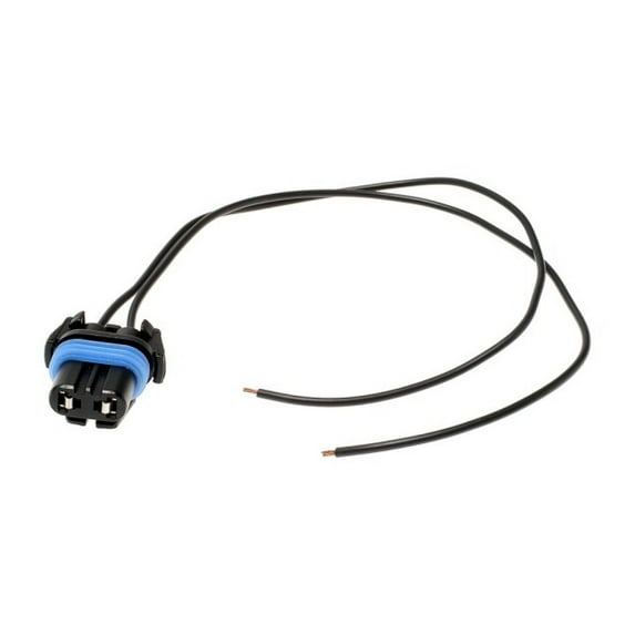 KarParts360 For Chevy Express 4500/Cargo 2009-2017 Headlight Socket | Black | Oval Shape | Blade/Pin Type | Female Terminal | Gold Classification | 10.25 Inches Wire Harness Length | For 88862194