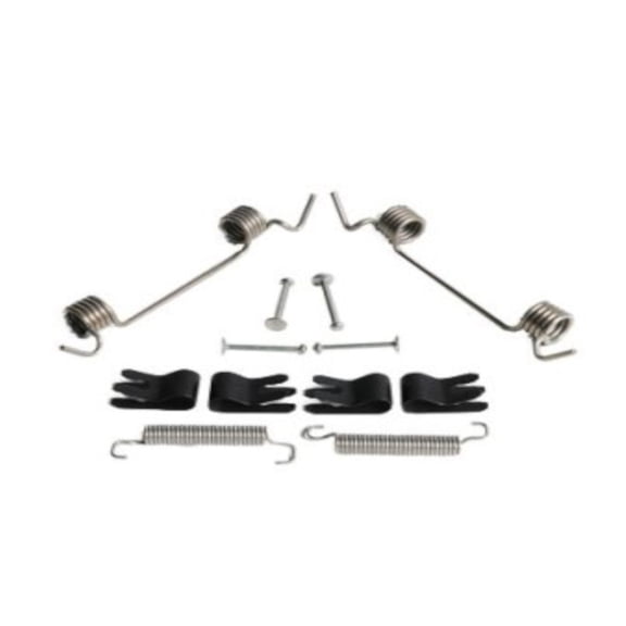 KarParts360 For Chevy Express Cargo 2009-2023 Parking Brake Hold Down Spring Rear | With Clips and Pins | 42MM Shoe Width | 102.58MM Shoe Length