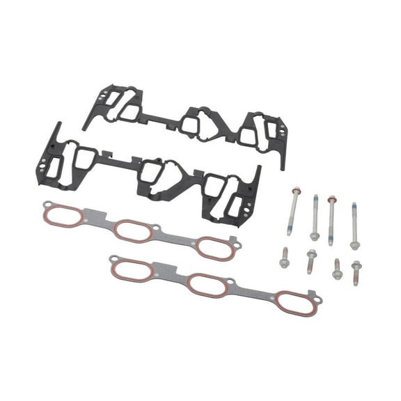 KarParts360 For Chevy Impala 2001 2002 Intake Manifold Gasket Kit | 6 Manifold Gasket Bolt Hole | Multi-Piece Configuration | With Bolts | Excluded Valley Pan