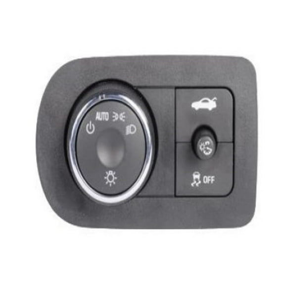 KarParts360 For Chevy Impala Limited 2014 2015 2016 Headlight, Instrument Panel Dimmer, Traction Control & Accessory Switch | Ebony | Push Switch | Female Connector | 16 Terminals | Male Terminal