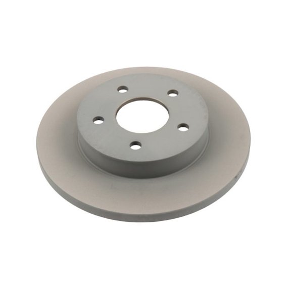 KarParts360 For Chevy Malibu 2011 2012 Disc Brake Rotor | Rear | Made Of Cast Iron | Coated Rotor Finish | Solid Type | 0.55 Inches/14 Millimeters Nominal Thickness