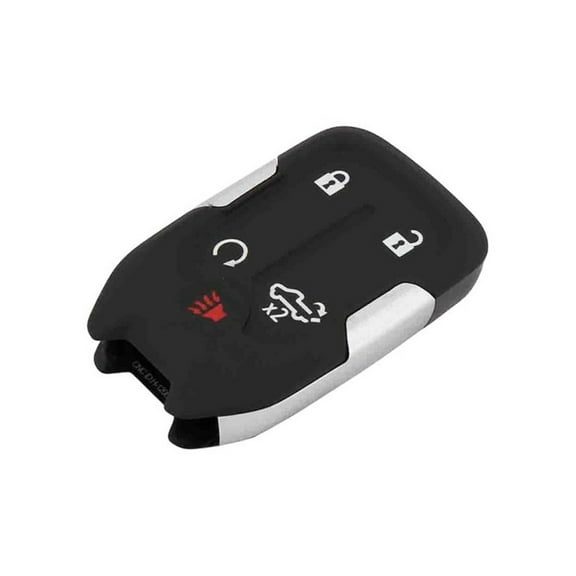KarParts360 For Chevy Silverado 1500 2019 2020 Keyless Entry Transmitter | Black | 5 Button | With Batteries | With Alarm System Remote Control