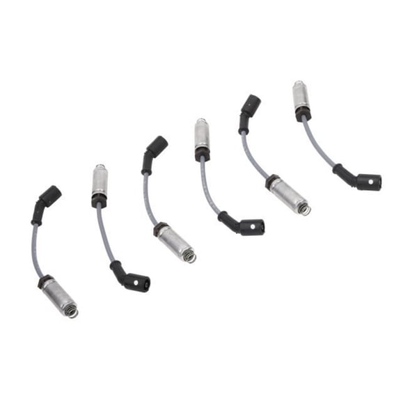 KarParts360 For Chevy Silverado 1500 2021 Spark Plug Wire Kit | Black | Solid Boot Type | Snap Lock Spark Plug End Terminal | Excluded Wire Separators