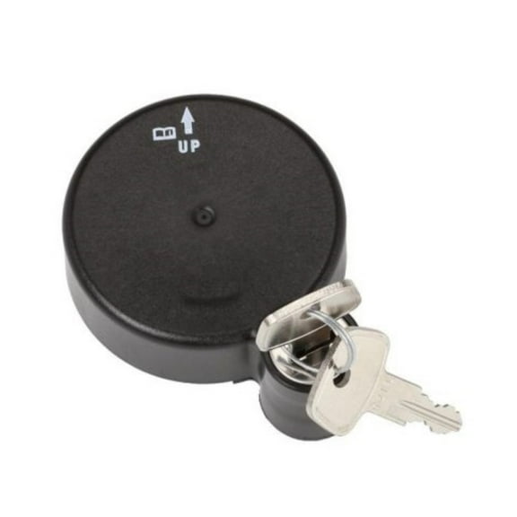 KarParts360 For Chevy Silverado 1500/2500/3500 2018 2019 Fuel Tank Filler Locking Cap | Plastic | Black | Non-Vented | Lockable | 0.63 inches / 16 Millimeters Depth