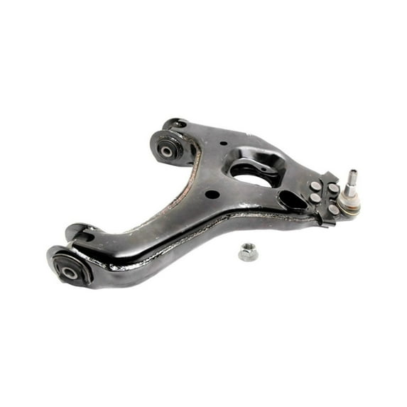 KarParts360 For Chevy Silverado 1500 Classic 2007 Control Arm And Ball Joint Passenger Side | Front | Lower | Black | Steel | Painted | Bolt-In Attachment | With Pre-Grease | Non-Adjustable
