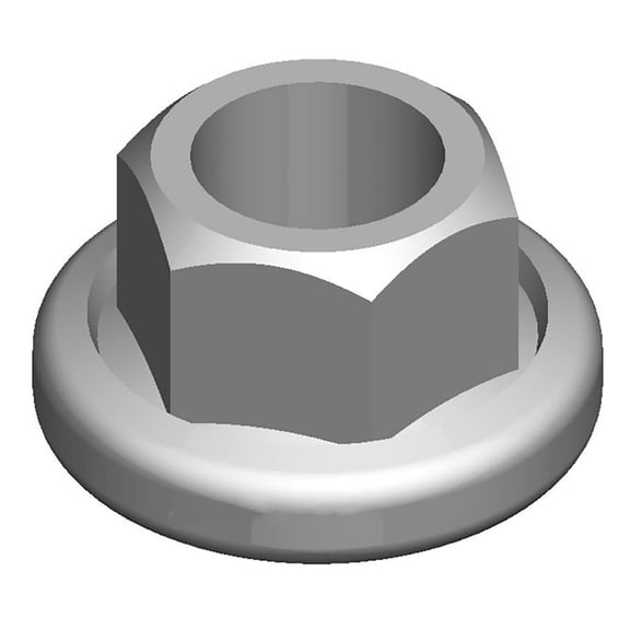 KarParts360 For Chevy Silverado 2500/Silverado 3500 2011-2019 Control Arm Nut | Made Of Steel | Hex Type | 10 Nut Grade | Non-Locking | Attached Washer | Zinc Coated | Shouldered End