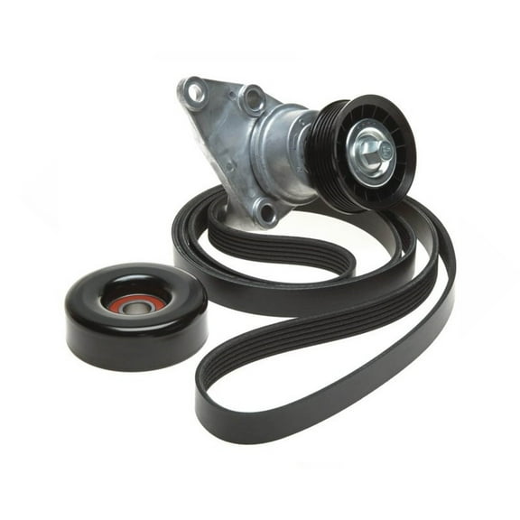 KarParts360 For Chevy Silverado 3500 2001 2002 Serpentine Drive Belt Tensioner Set | Steel, Plastic | 0.807 In. Belt Top Width | 6 Pulley Groove | 5 Belt Groove | 19311144