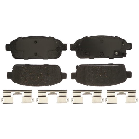 KarParts360 For Chevy Sonic 2013 2014 2015 2016 Disc Brake Pads | Rear | Gold Classification | Ceramic Friction | Non-Slotted | Steel Backing | With Pad Wear Sensor