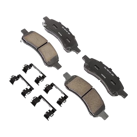 KarParts360 For Chevy Trailblazer 2006 2007 2008 2009 Disc Brake Pads Front | Low Dust Rating | With Mechanical Wear Sensor Option | Included Shims Option | Included Clips Option | 19427991