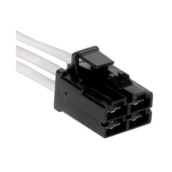 KarParts360 For Chevy Uplander 2005 06 07 08 2009 HVAC Blower Motor Control Unit Connector | Black | Square | Male Gender | 1 Piece End 1 Connector