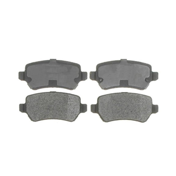 KarParts360 For Chevy Zafira 2006 Disc Brake Pads | Rear | Gold Classification | Semi-Metallic Material | Non-Slotted | With Pad Shims | Excluded Pad Wear Sensor