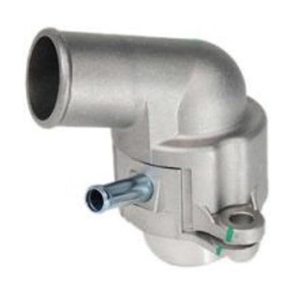 KarParts360 For Daewoo Lanos 1999 2000 2001 2002 Engine Coolant Thermostat | Bolt Hole Center To Bolt Hole Center: 3.09 Inches | 2 Bolt Hole | Silver Finish | Flange Length: 2.21 Inches | 96407677