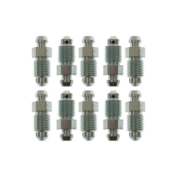 Genuine AC Delco For Dodge Ram 3500/Ram 4000 2006 07 08 09 2010 Brake Bleeder Screw | Front | Silver | Made Of Steel | Hex Head | Coarse Thread | With Cap