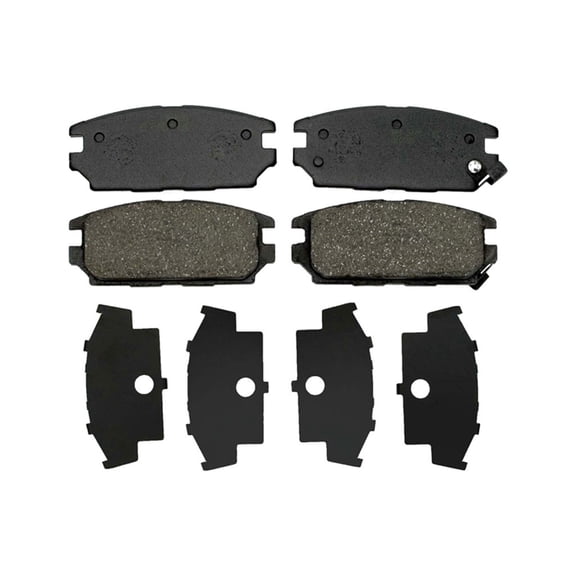 KarParts360 For Eagle Talon 1994 1995 Disc Brake Pads | Rear | Organic Friction Material | Medium Dust Rating | With Wear Sensor | With Shims