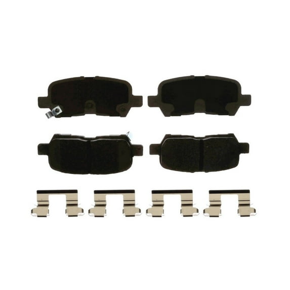 KarParts360 For Chevy Impala 2010-2016 Disc Brake Pad Rear | Reinforced Rubber | Black | Gold Classification