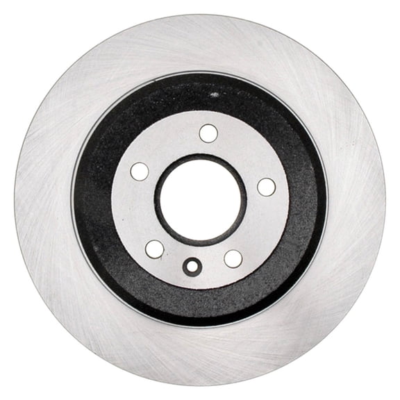 KarParts360 For Ford Edge 2011 2012 2013 2014 Brake Rotor | Rear | Solid | Made Of Cast Iron | Non-Coated Finish | 1-Piece Construction