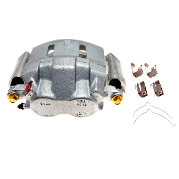 KarParts360 For Ford Excursion 2000 01 02 03 04 2005 Disc Brake Caliper Passenger Side | Front Silver | Coated | With Mounting Bracket | Floating Construction | 2-Piston