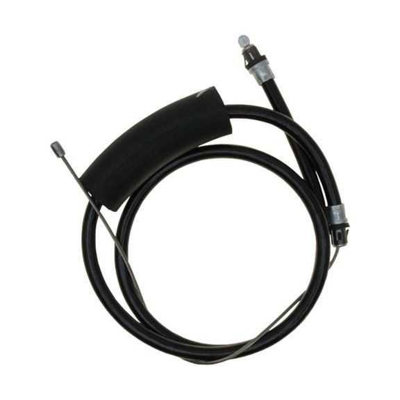 KarParts360 For Ford F-150 2004 05 06 07 2008 Parking Brake Cable | Front | Steel | Uncoated | Black | Fixed Wire Stop End 1 Type | With Mounting Bracket